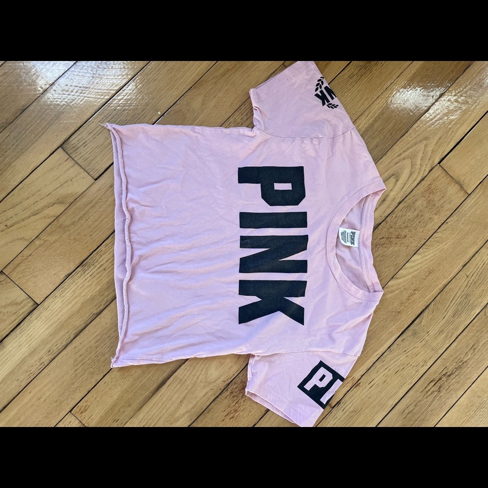 Pink Short Sleeve Victoria Secret Shirt
